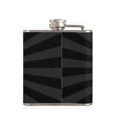 パーソナライズされた保Calm Your Text Black日が差すこと フラスク (裏面)