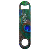 パーソナライズされた保PeacockのCALM AND Edit文字 スピード栓抜き (正面)