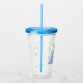 パーソナライズされた信じUnicorns名 アクリルタンブラー (右)