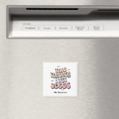 パーソナライズされた信仰 レトロな先生への感謝の気持ち マグネット (インサイチュ (食洗機))