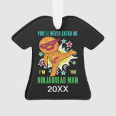 パーソナライズされた俺を捕まえられないぞ オーナメント (裏面)