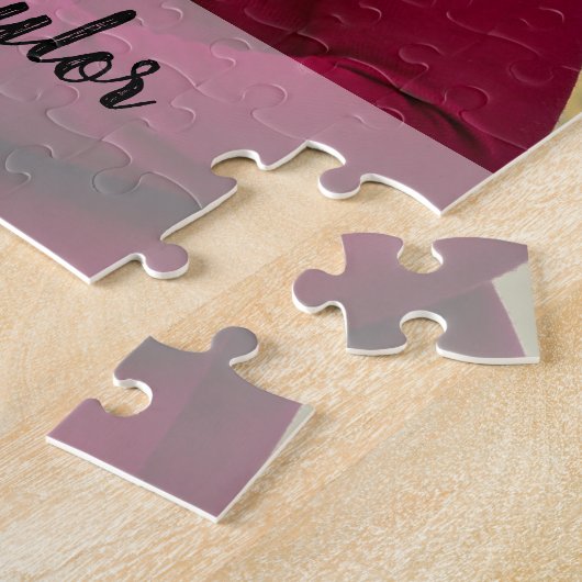 パーソナライズされた兄弟姉妹写真ギフト ジグソーパズル (側面)