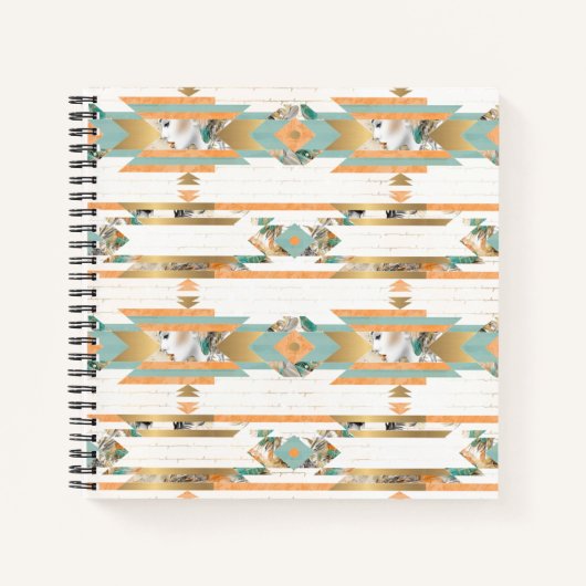 パーソナライズされた先住民アメリカスパイラルノート ノートブック (正面)