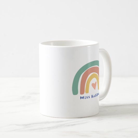 パーソナライズされた先生あり、カスタム先生mag コーヒーマグカップ (正面右)