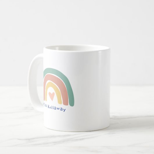 パーソナライズされた先生あり、カスタム先生mag コーヒーマグカップ (正面左)