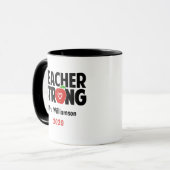 パーソナライズされた先生が強く編集可能な年 マグカップ (正面左)