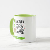 パーソナライズされた先生の種子が永遠に育つ マグカップ (正面左)