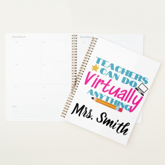 パーソナライズされた先生は事実上何でもできる プランナー手帳 (ディスプレー)