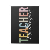 パーソナライズされた先生への感謝の気持ちを込めた新学期のギフト ノートパッド (回転)