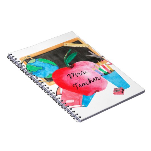 パーソナライズされた先生カスタム学校 ノートブック (右側)