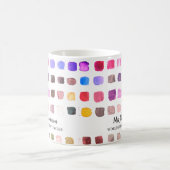 パーソナライズされた先生カラフル コーヒーマグカップ (中央)