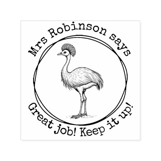 パーソナライズされた先生キャスウォリ素晴らしー授業 セルフインキングスタンプ (デザイン)