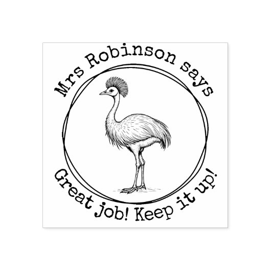 パーソナライズされた先生キャスウォリ素晴らしー授業 ラバースタンプ (インプリント)