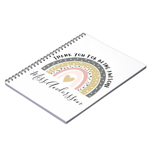 パーソナライズされた先生ギフトカスタム先生ギフト ノートブック (左側)