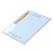 パーソナライズされた先生ギフトメモ帳 ノートパッド (アングル)