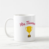パーソナライズされた先生ギフト最高の先生エバリル コーヒーマグカップ (左)