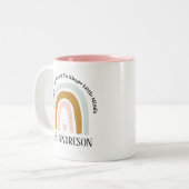 パーソナライズされた先生ギフト、カスタム先生ギフト、 ツートーンマグカップ (正面左)