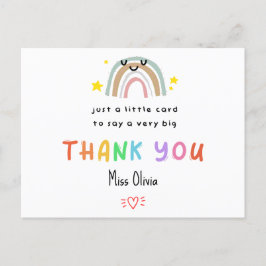 パーソナライズされた先生サンキューカード – リトルカード ポストカード