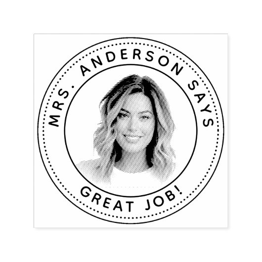 パーソナライズされた先生スタンプ付きカスタムフォトスタンプ セルフインキングスタンプ (デザイン)