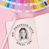 パーソナライズされた先生スタンプ付きカスタムフォトスタンプ ラバースタンプ