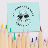 パーソナライズされた先生スタンプ新学期ギフト ラバースタンプ