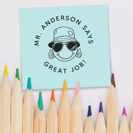 パーソナライズされた先生スタンプ新学期ギフト ラバースタンプ