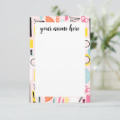 パーソナライズされた先生ノートカード サンキューカード (スタンド正面)