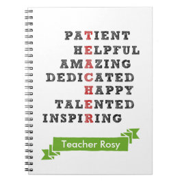 パーソナライズされた先生ノートブック(特性) ノートブック