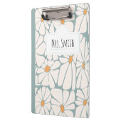 パーソナライズされた先生ノート – 名前をカスタムするティーチ クリップボード (左)