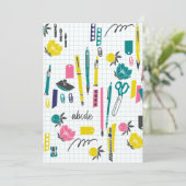 パーソナライズされた先生ノート 招待状 (スタンド正面)