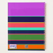 パーソナライズされた先生ビブ前向きスおもしろい花 プランナー手帳 (裏面)