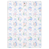 パーソナライズされた先生フローラリボン弓 クリップボード (裏面)