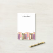 パーソナライズされた先生ブックラバーポストイットノート ポストイット (デスク上)