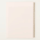 パーソナライズされた先生プランナー プランナー手帳 (裏面)