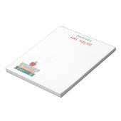 パーソナライズされた先生メモ帳とApple ノートパッド (回転)