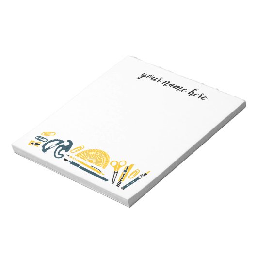 パーソナライズされた先生メモ帳 ノートパッド (回転)