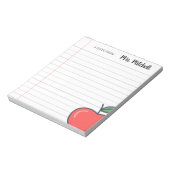 パーソナライズされた先生メモ帳 ノートパッド (回転)