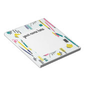 パーソナライズされた先生メモ帳 ノートパッド (アングル)