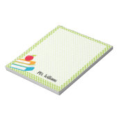 パーソナライズされた先生メモ帳 ノートパッド (回転)