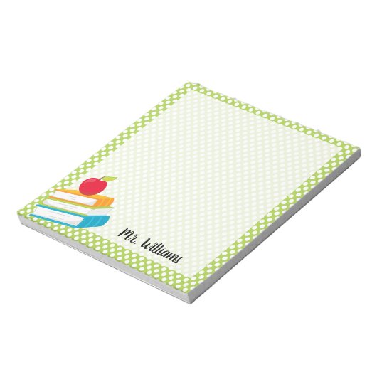 パーソナライズされた先生メモ帳 ノートパッド (回転)