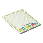 パーソナライズされた先生メモ帳 ノートパッド (アングル)