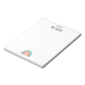 パーソナライズされた先生メモ帳 ノートパッド (回転)