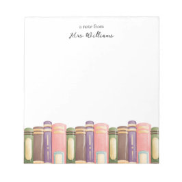 パーソナライズされた先生メモ帳 ノートパッド