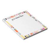 パーソナライズされた先生メモ ノートパッド (アングル)