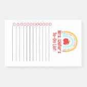 パーソナライズされた先生一覧レインボー ポストイット (正面)