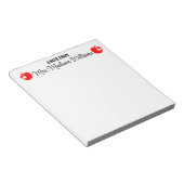 パーソナライズされた先生卒業生ギフト新学期 ノートパッド (アングル)