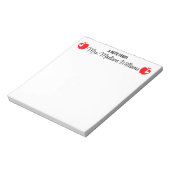 パーソナライズされた先生卒業生ギフト新学期 ノートパッド (回転)