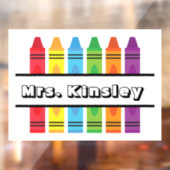 パーソナライズされた先生名ウィンドウの固定 ウィンドウサイン (シート2)