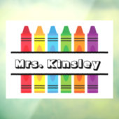 パーソナライズされた先生名ウィンドウの固定 ウィンドウサイン (シート3)