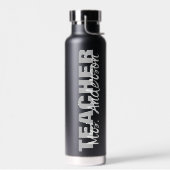 パーソナライズされた先生名スクリプト ウォーターボトル (左面)